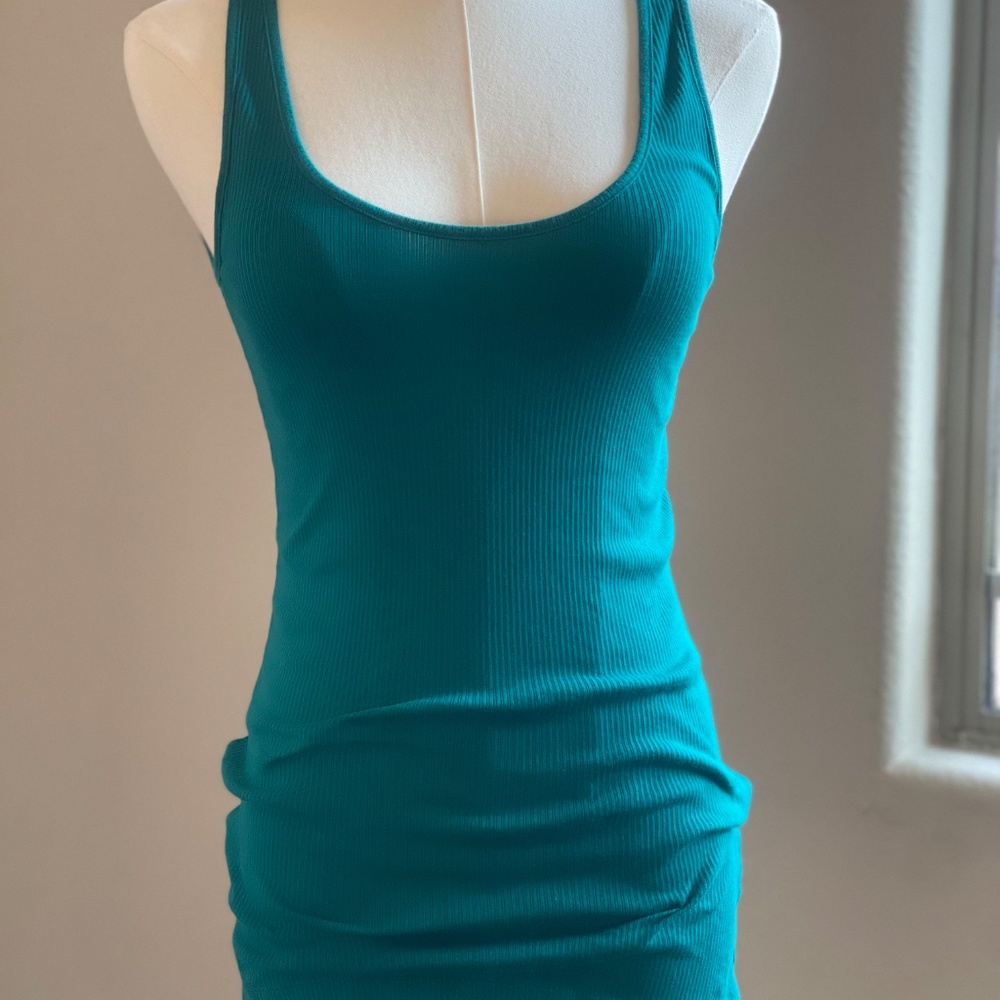 Banana Republic Emerald Green Ribbed Cotton/Spandex Tank Sz Small